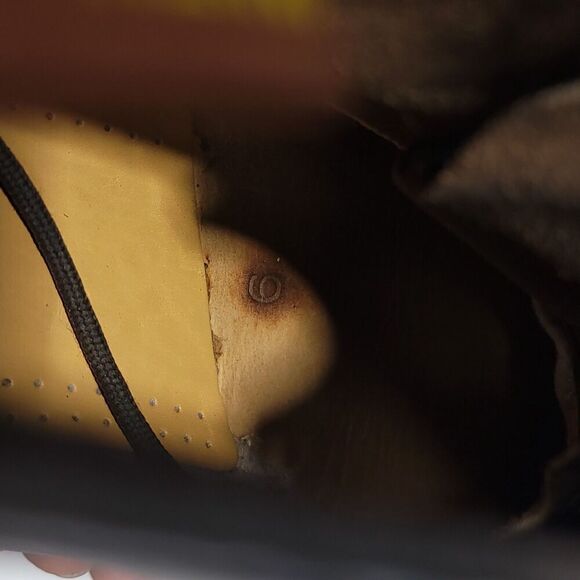 VTG Dr. Martens 101 WATERPROOF MIE 90s Brown Smooth Leather Lug Sole 6-Eye Boots - Picture 6 of 10